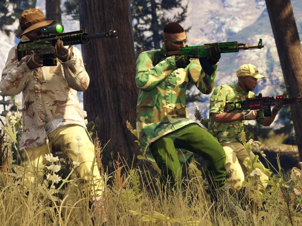 Tampilan gameplay dari GTA Online di Grand Theft Auto V (photo/Rockstar Games)
