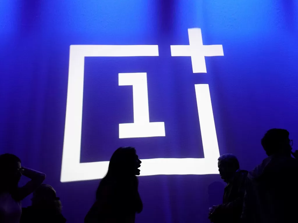 Tampilan perusahaan teknologi OnePlus (photo/REUTERS/Carlo Allegri)