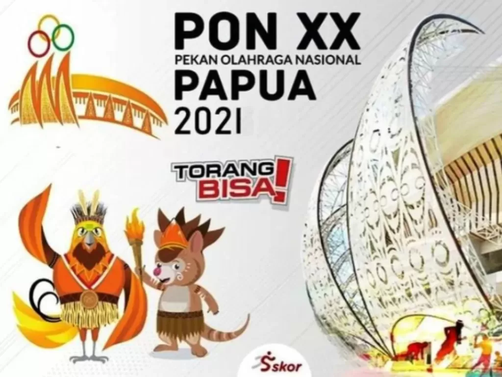 Logo dan maskot PON XX Papua 2021. (HO/PB PON Papua)