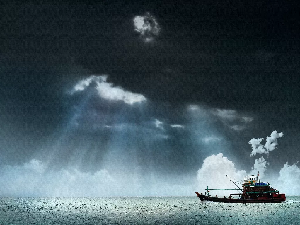 Ilustrasi kapal nelayan. (photo/Pexels/SAM LIM/ilustrasi)