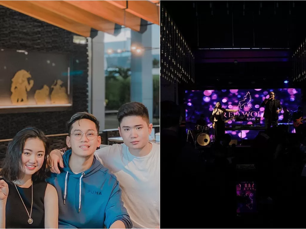 Indrakenz bersama Edric Khong dan Vanessa Khong membuka Red Wolf Bar & Lounge (photo/Instagram/@indrakenz/@redwolfindonesia).