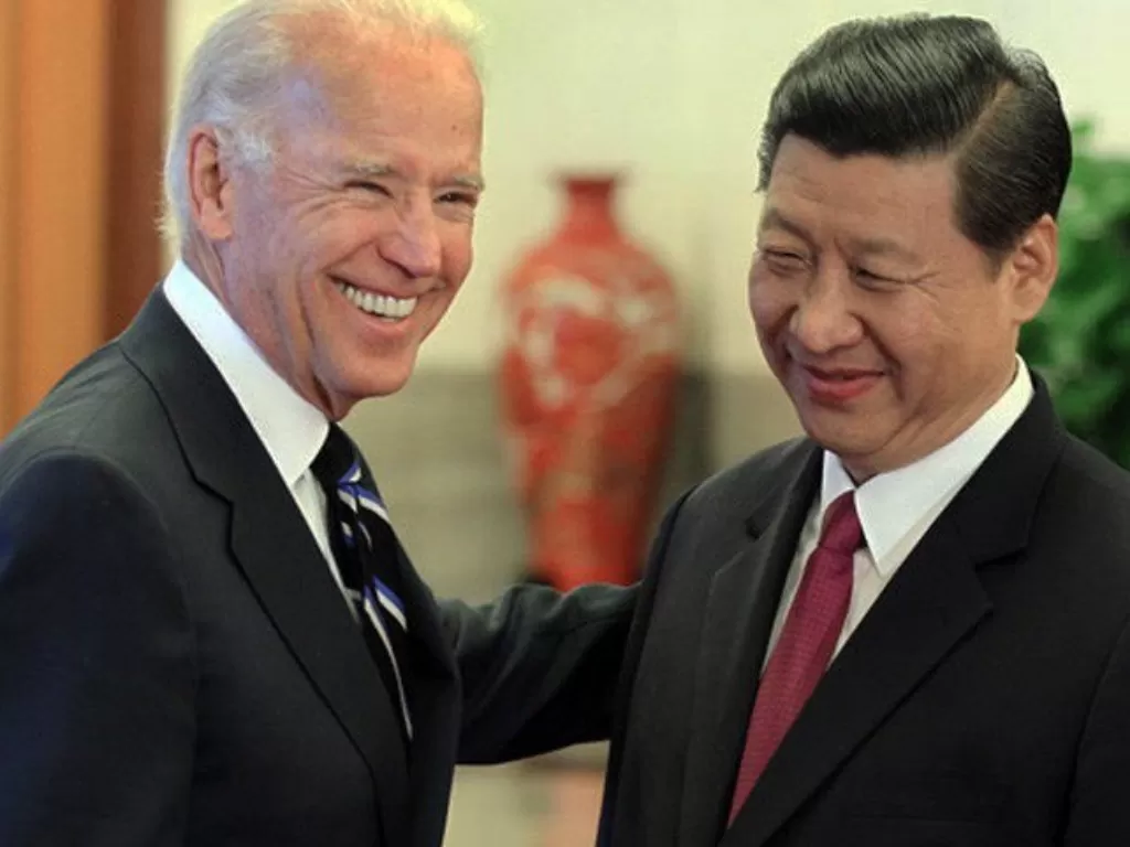 Joe Biden dan Xi Jinpin pada tahun 2011. (ANTARA/China Daily/mii/am).