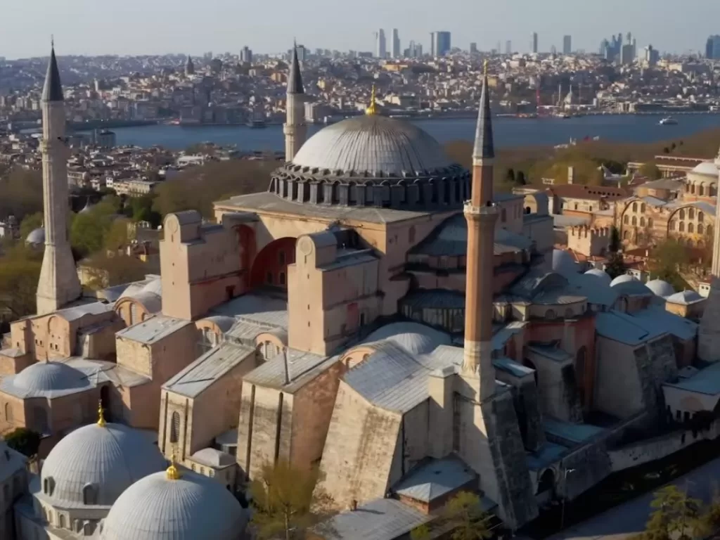 Masjid Hagia Sofia di Istambul, Turki. (Youtube/Uhud Tour)