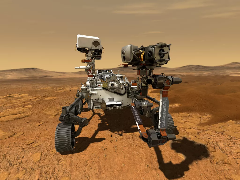 Tampilan rover Perseverance milik NASA di planet Mars (photo/REUTERS/NASA)