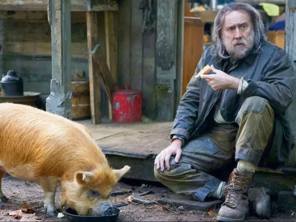 Nicolas Cage dalam film PIG (Neon)