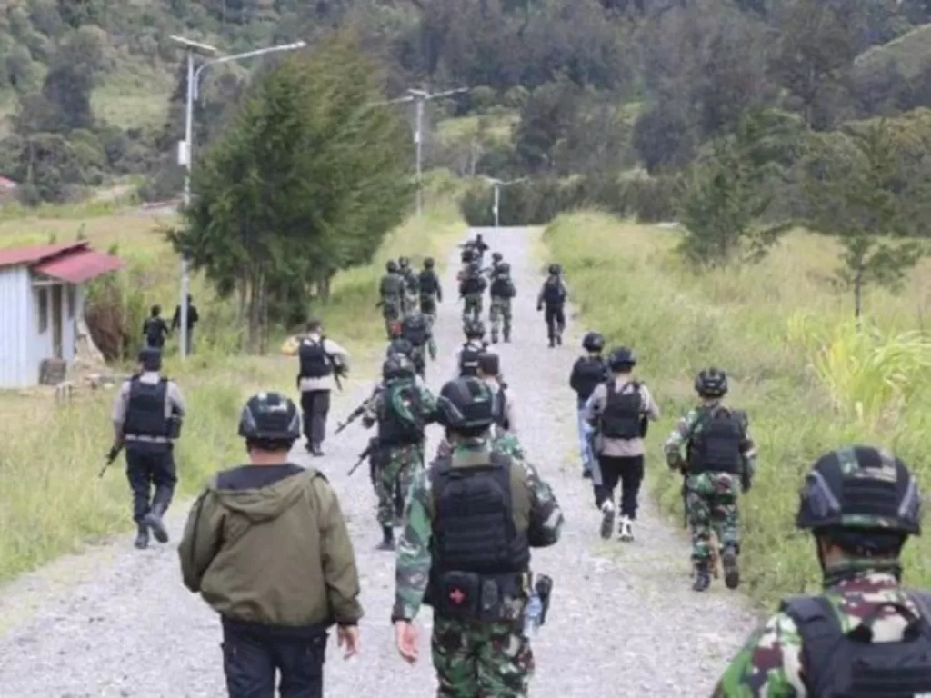 Ilustrasi prajurit TNI dan Polisi di Papua. (photo/dok.Puspen TNI/Ilustrasi)