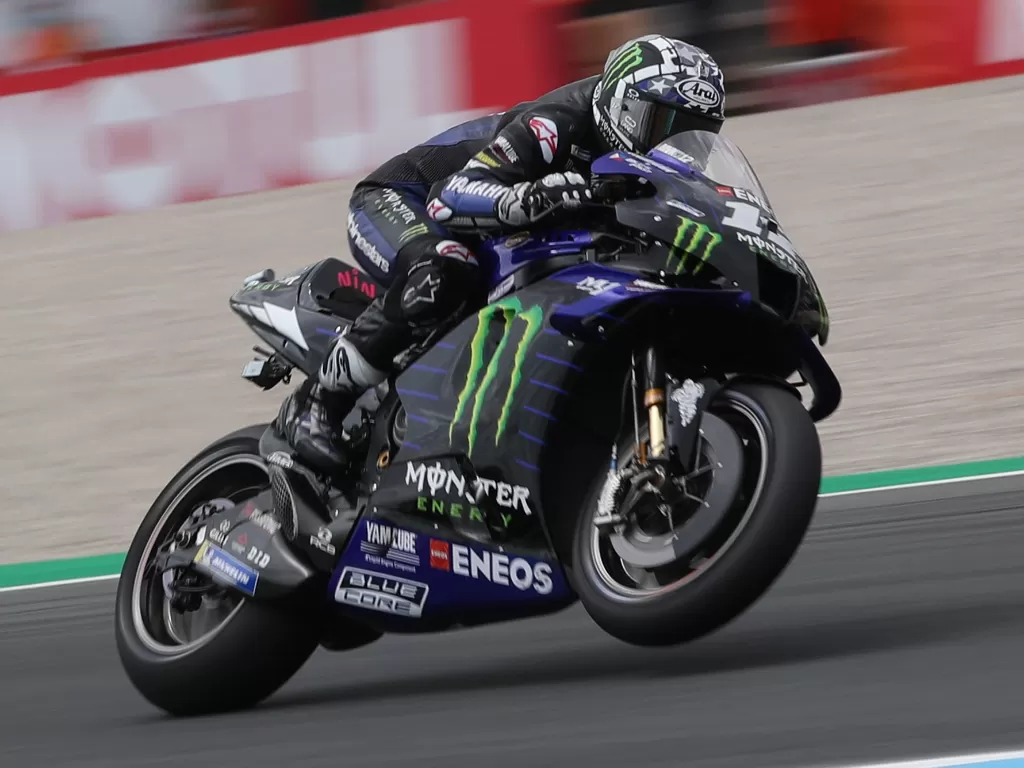 Pembalap MotoGP dari tim Monster Energy Yamaha, Maverick Vinales (photo/REUTERS/Yves Herman)