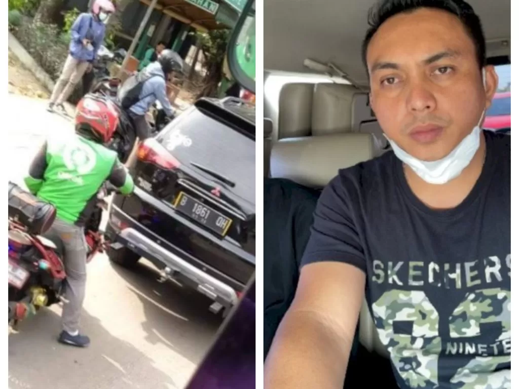 Pelaku viral penganiaya sopir truk di Jakut. (Foto dok Istimewa).