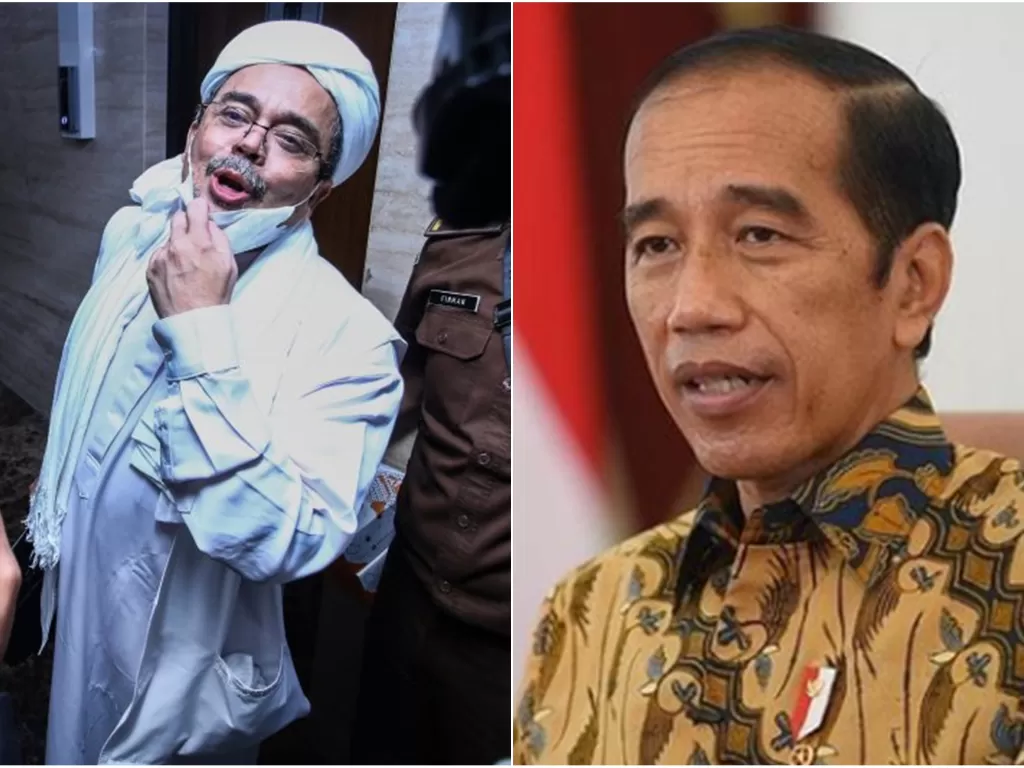 Kolase foto HRS dan Jokowi (Antara/Instagram)