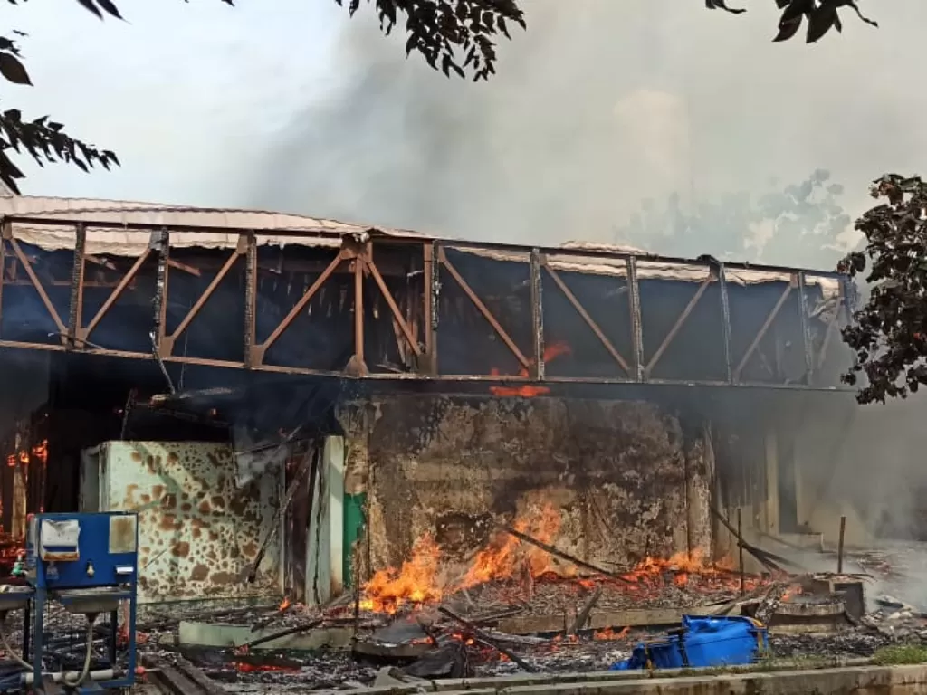 Foto: Kebakaran masjid di Jakarta Timur (Dok Humas Dinas Damkar DKI.)