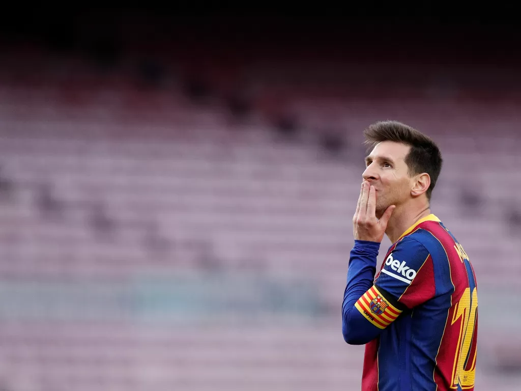 Lionel Messi sudah berstatus free agent (REUTERS/Albert Gea/File Photo)