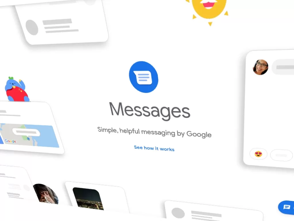 Tampilan logo dari aplikasi Google Messages untuk Android (photo/Google)