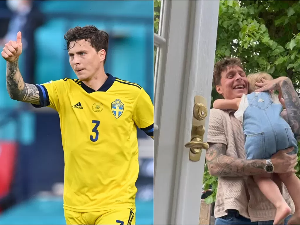 Victor Lindelof, bek Swedia dan Manchester United. (photo/REUTERS/PAUL ELLIS/Screenshoot)