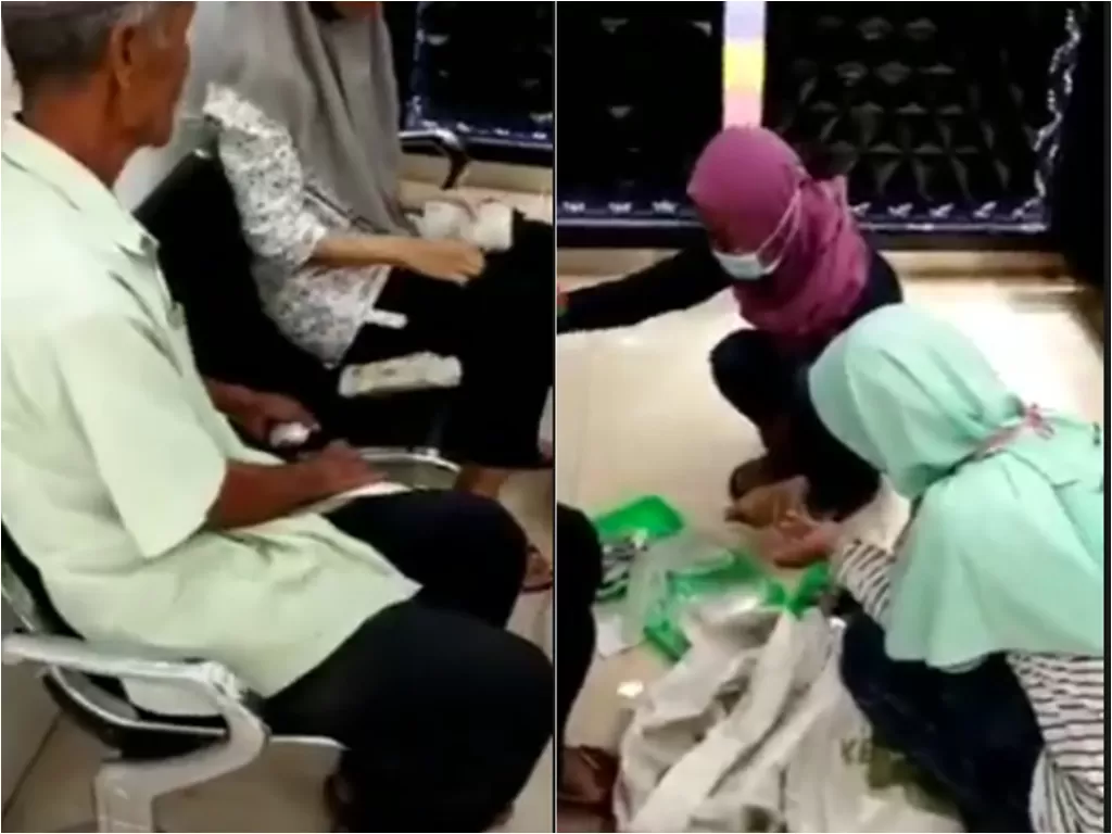 Cuplikan kakek viral bawa uang receh dua karung. (photo/Instagram)
