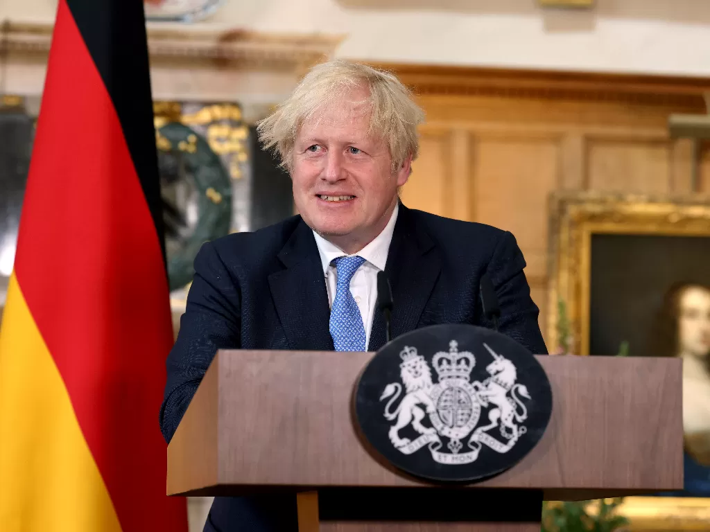 Perdana Menteri Inggris, Boris Johnson. (photo/Jonathan Buckmaster/Pool via REUTERS)