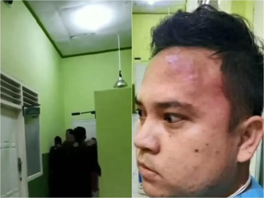 Perawat Puskesman Kedaton dikeroyok keluarga pasien gara-gara tabung oksigen (Instagram/andreli48)