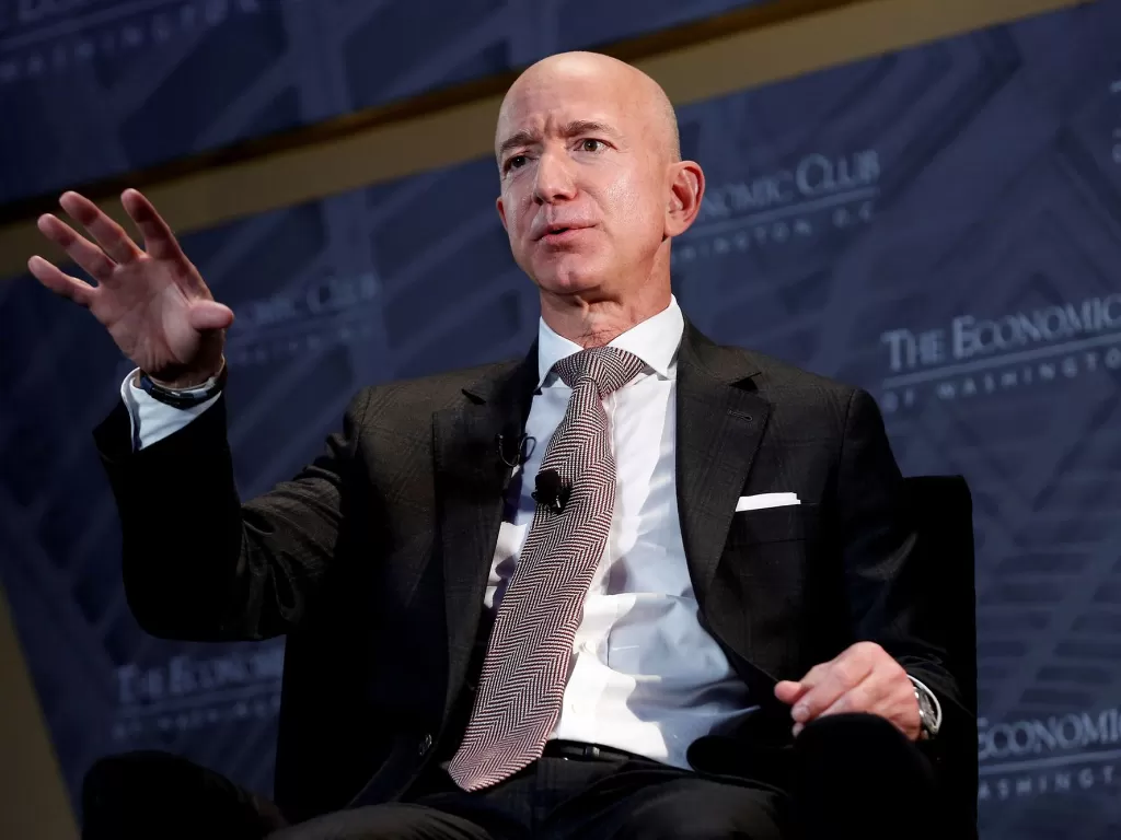 Pendiri perusahaan e-commerce Amazon, Jeff Bezos (photo/REUTERS/Joshua Roberts)