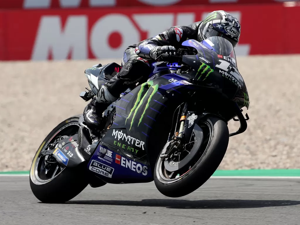 Pembalap MotoGP dari tim Monster Energy Yamaha, Maverick Vinales (photo/REUTERS/Yves Herman)