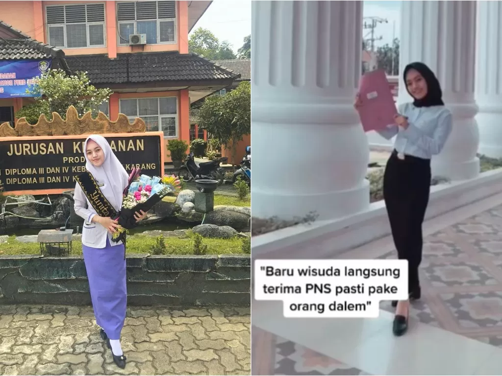 Wanita yang jadi PNS padahal baru lulus kuliah. (Instagram/@yunitaput)