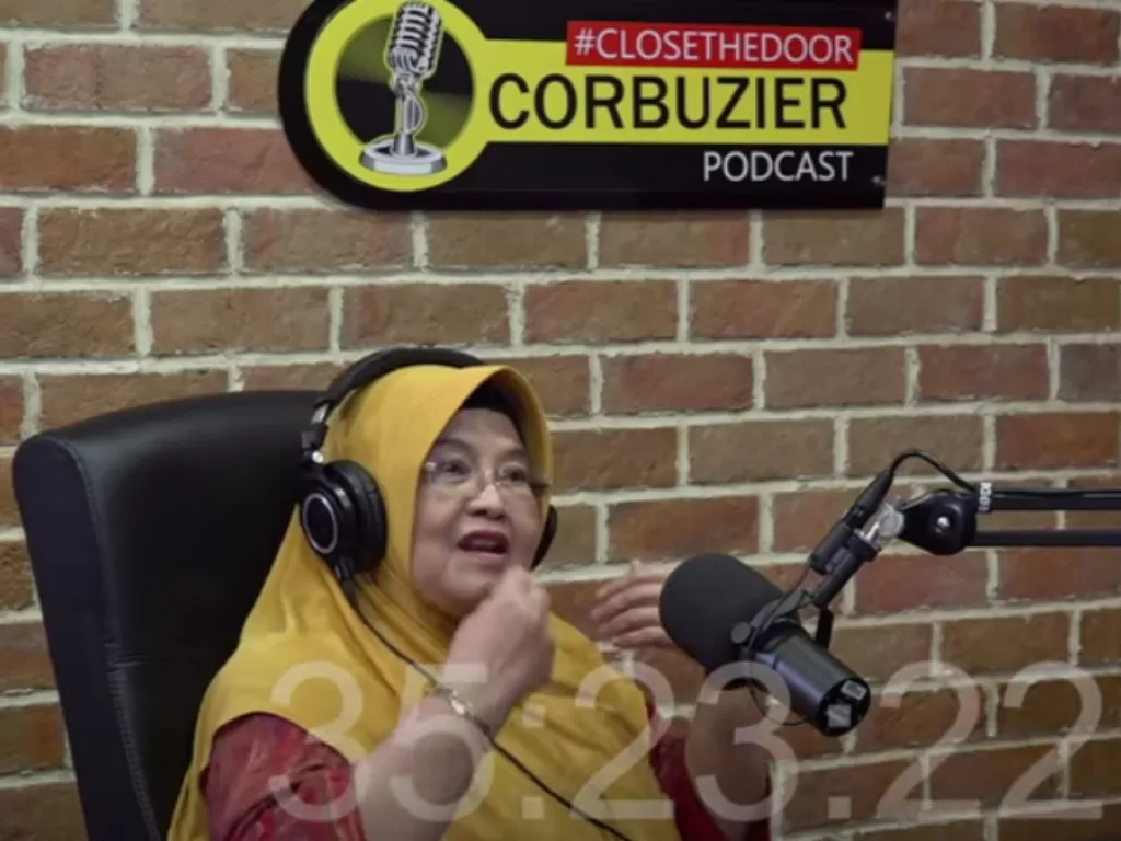 Eks Menkes Siti Fadilah Supari pada podcast Deddy Corbuzier/photo/YouTube Deddy Corbuzier