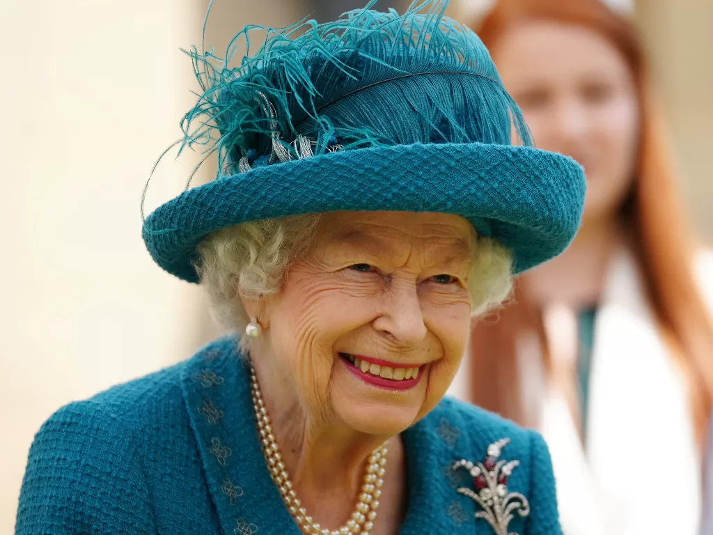 Ratu Elizabeth dukung timnas Inggris menang. (photo/Christopher Furlong/Pool via REUTERS)