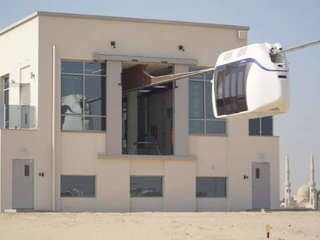 Gondola mewah nan futuristik milik uSky Transport. (photo/Dok. CNN)