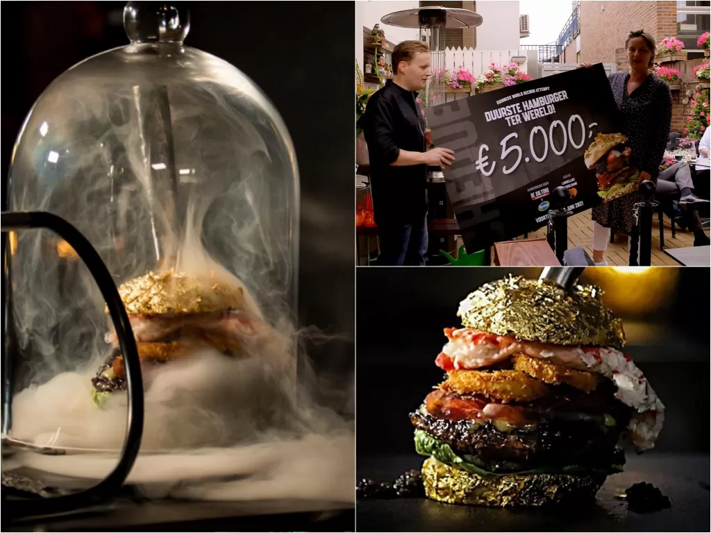  Rekor burger termahal di dunia. (photo/dok.odditycentral/De Daltons)