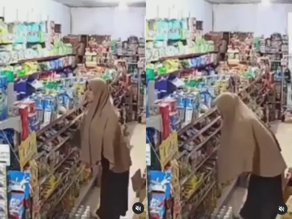 Wanita mencuri di sebuah toko (Instagram @/andreli48)