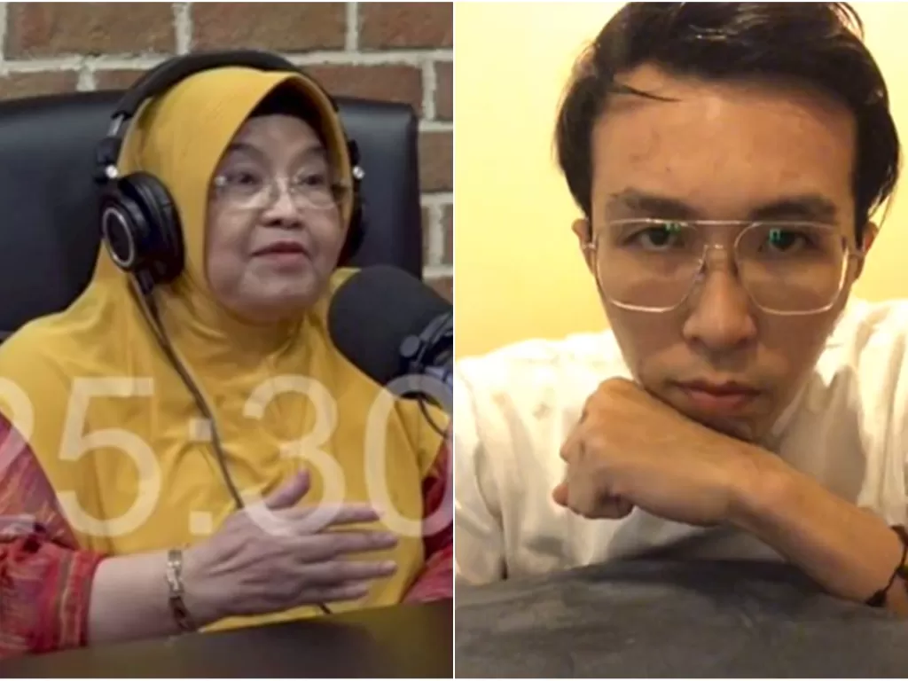 Kolase foto Siti Fadilah Supati dan dr Tirta (YouTube/Instagram)