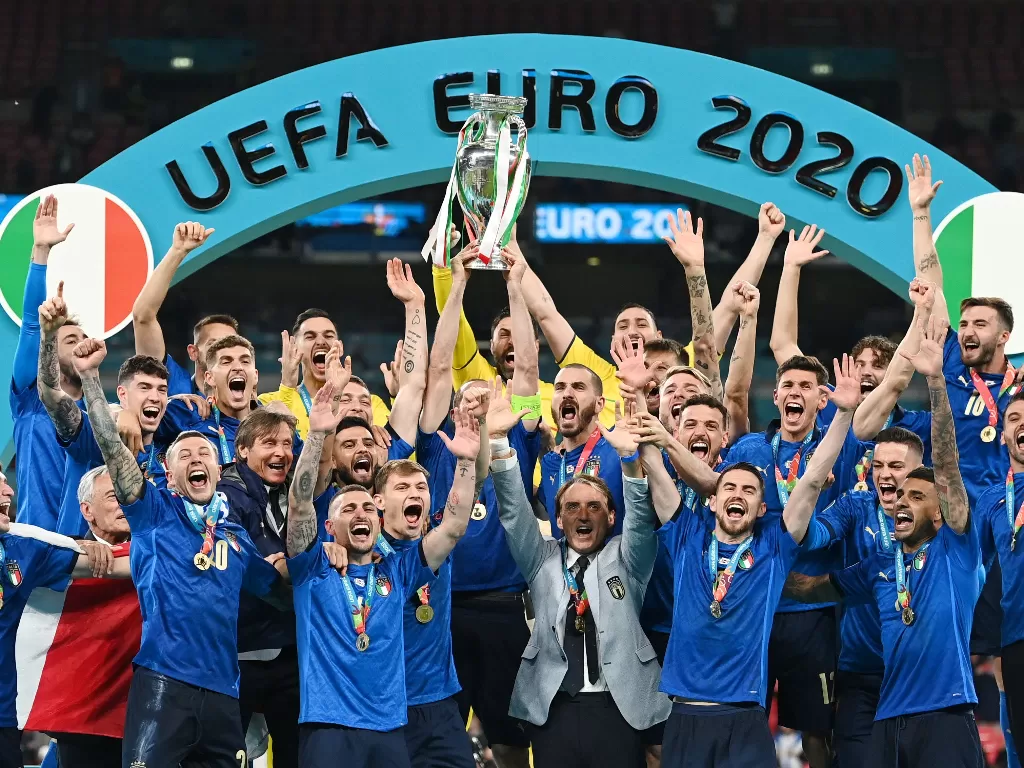 Italia juara EURO 2020. (photo/REUTERS/MICHAEL REGAN)
