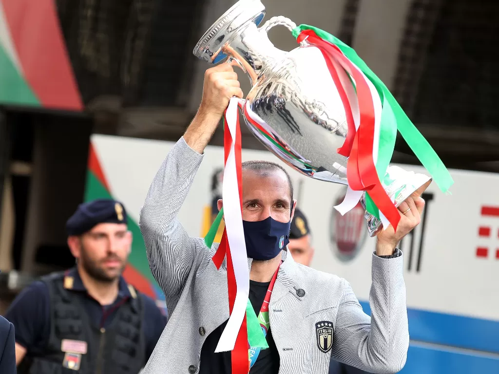 Bek Juventus, Giorgio Chiellini. (photo/REUTERS/Yara Nardi)