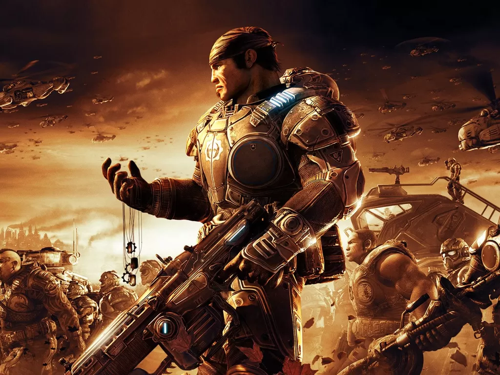 Tampilan ilustrasi dari seri game Gears of War besutan The Coalition (photo/Xbox Game Studios)