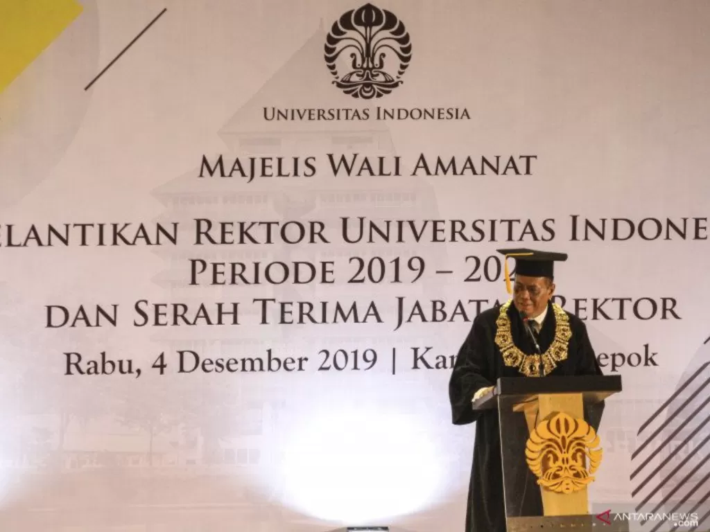 Rektor Universitas Indonesia Ari Kuncoro (ANTARA FOTO/Asprilla Dwi Adha)