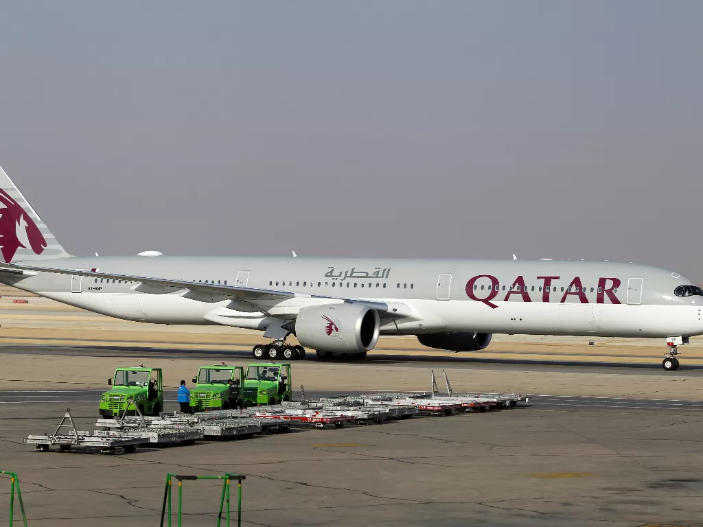 Qatar Airways. (photo/REUTERS/AHMED YOSRI)