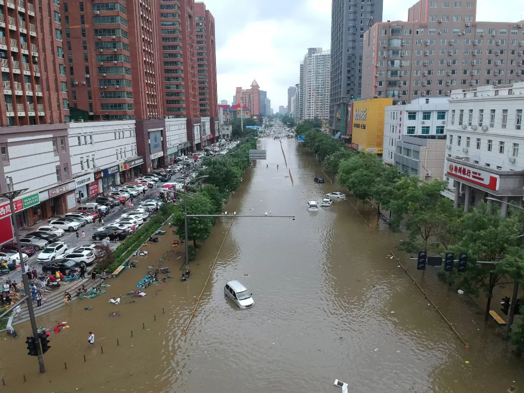 Banjir di China. (REUTERS/China Daily)