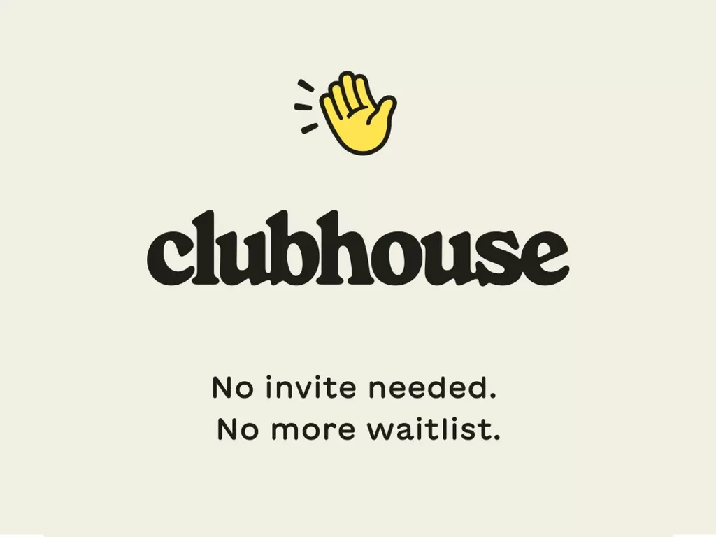 Tampilan logo resmi dari aplikasi audio chat Clubhouse (photo/Twitter/@Clubhouse)