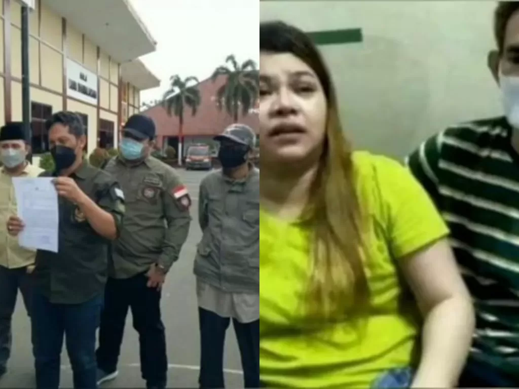Pasutri korban pemukulan Satpol PP Gowa dilaporkan ke polisi soal hoax kehamilan (Instagram/andreli48)