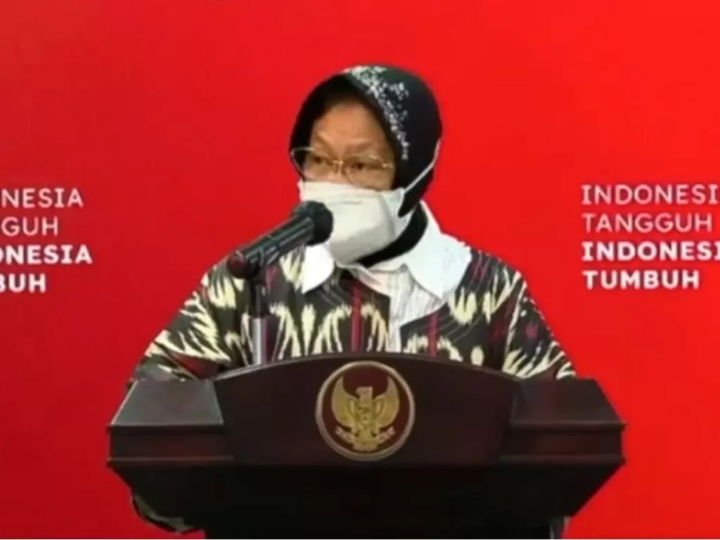 Menteri Sosial, Tri Rismaharini, (Foto/Tangkapan Layar dari kanal YouTube Sekretariat Kabinet)