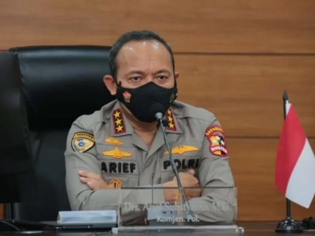 Kabaharkam Polri Komjen Pol Arief Sulistyanto meminta penindak prokes untuk tak bersikap arogan (Divisi Humas Mabes Polri)