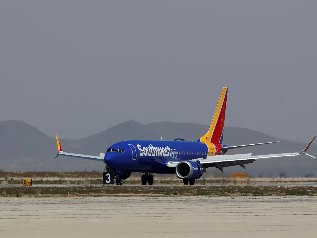 Penerbangan Southwest Airlines. (photo/REUTERS/Mike Blake)