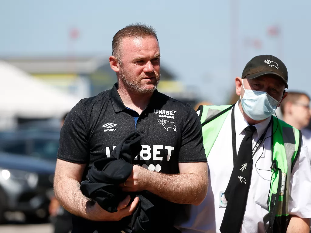 Wayne Rooney, pelatih Derby County. (photo/REUTERS/CRAIG BROUGH)