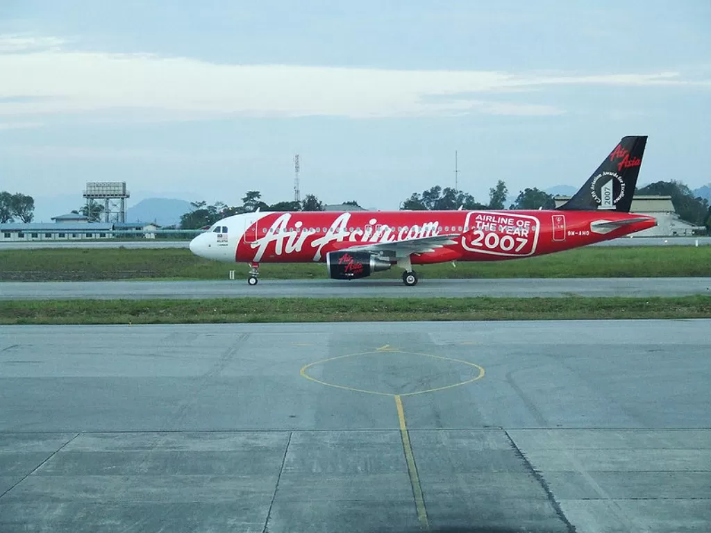Pesawat AirAsia. (photo/Dok. Wikipedia)