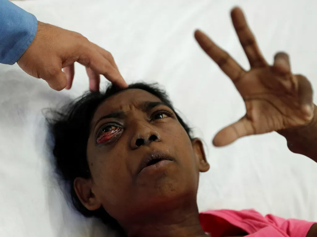 Penderita penyakit jamur hitam di India. (photo/REUTERS/FRANCIS MASCARENHAS)