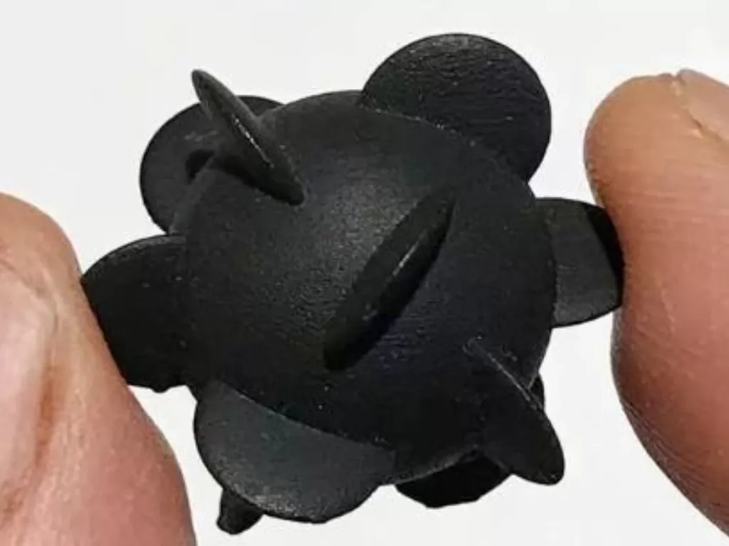 Tampilan 3D printer helikoid isotropik. (photo/Dok. Greg Voth/Wesleyan University)