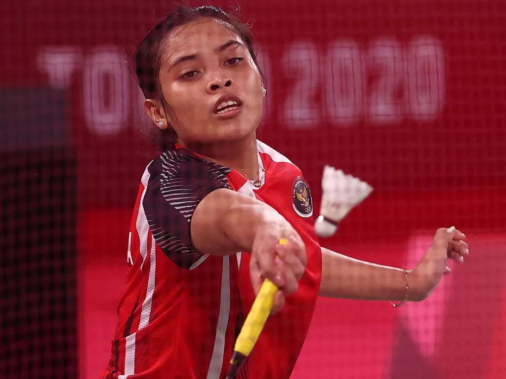 Tunggal putri Indonesia, Gregoria Mariska terhenti di 16 besar Olimpiade Tokyo (REUTERS/Hamad I Mohammed)