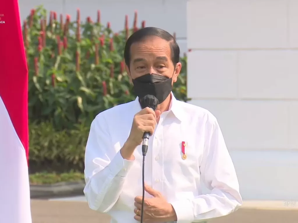 Tangkapan Layar Presiden Jokowi. (Youtube Setpres)