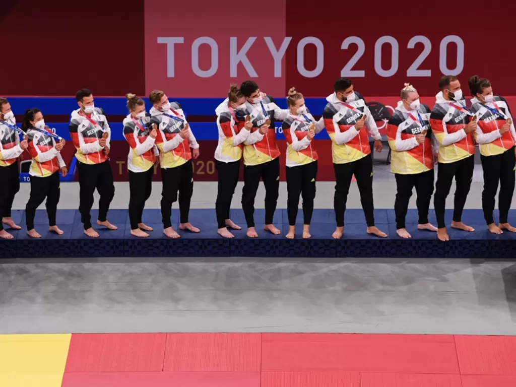 Tim Judo Jerman raih medali perak di Olimpiade Tokyo 2020 (REUTERS/Annegret Hilse)