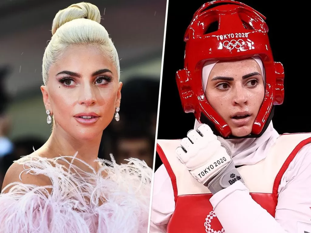Atlet taekwondo mirip Lady Gaga. (Instagram/@todayshow)