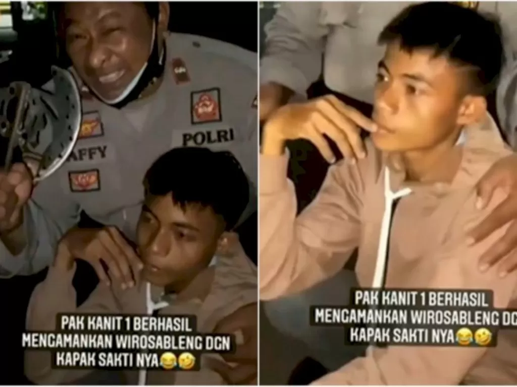 Pemuda 'Wiro Sableng' diamankan polisi. (ist)