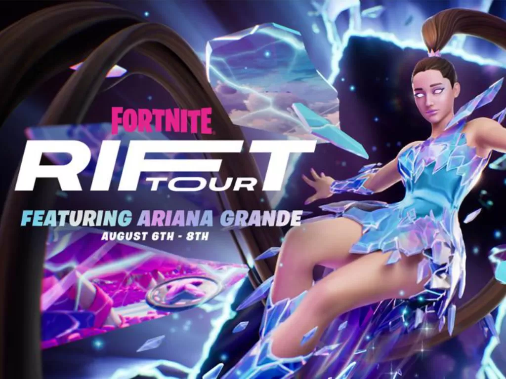 Konser Fortnite Rift Tour yang menghadirkan Ariana Grande (photo/Epic Games)